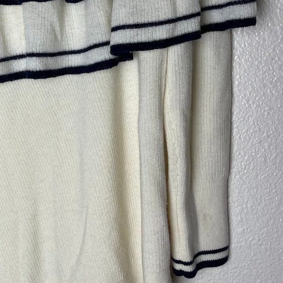 Frame | Ruffle One Shoulder Wool Blend Sweater - Picture 4 of 6